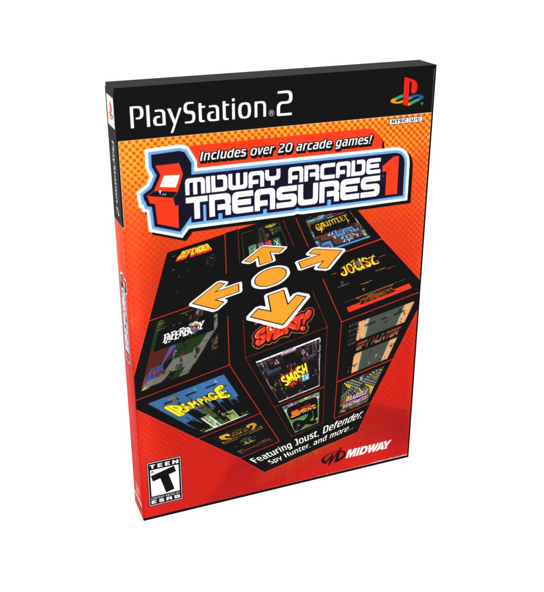 Midway Arcade Treasures 1 | NTSC | Playstation 2 | PS2 | En | Reproduction Case and Booklet - NO GAME