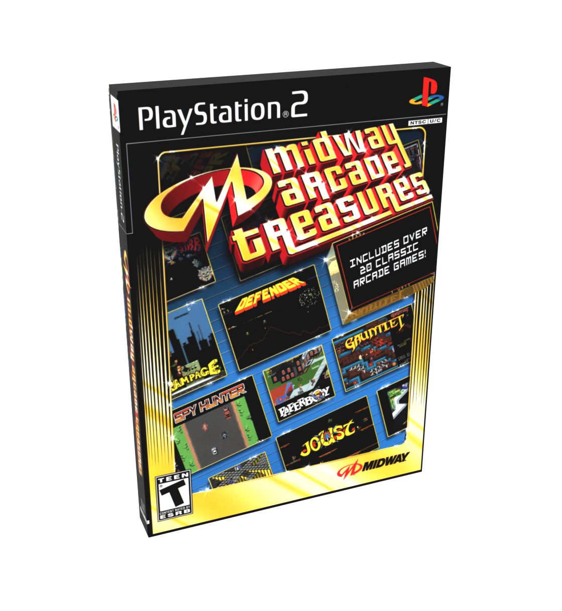 Midway Arcade Treasures (variant) | NTSC | Playstation 2 | PS2 | En | Reproduction Case and Booklet - NO GAME