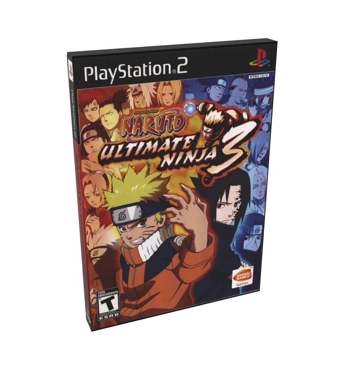 Naruto (Shonen Jump) Ultimate Ninja 3 | NTSC | Playstation 2 | PS2 | En | Reproduction Case and Booklet - NO GAME