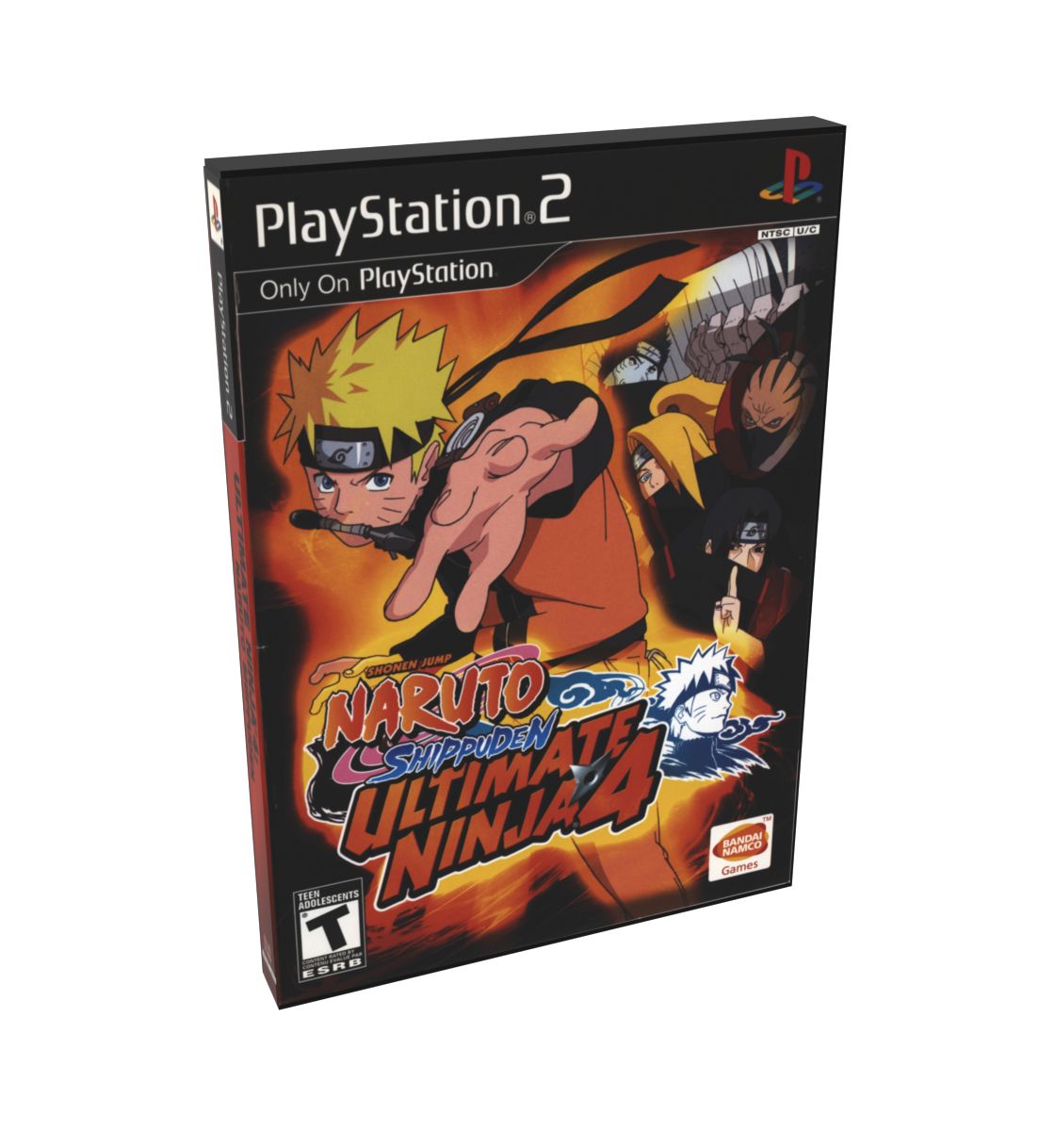 Naruto Shippuden (Shonen Jump) Ultimate Ninja 4 | NTSC | Playstation 2 | PS2 | En | Reproduction Case and Booklet - NO GAME