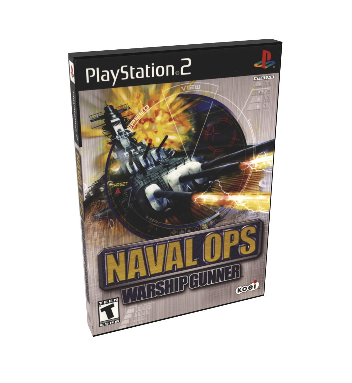 Naval Ops Warship Gunner | NTSC | Playstation 2 | PS2 | En | Reproduction Case and Booklet - NO GAME