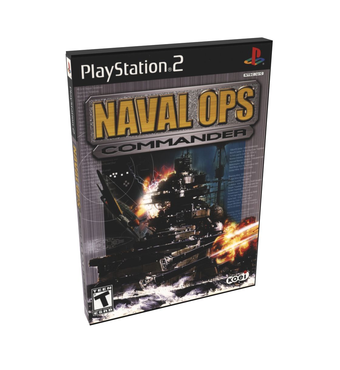 Naval Ops Commander | NTSC | Playstation 2 | PS2 | En | Reproduction Case and Booklet - NO GAME