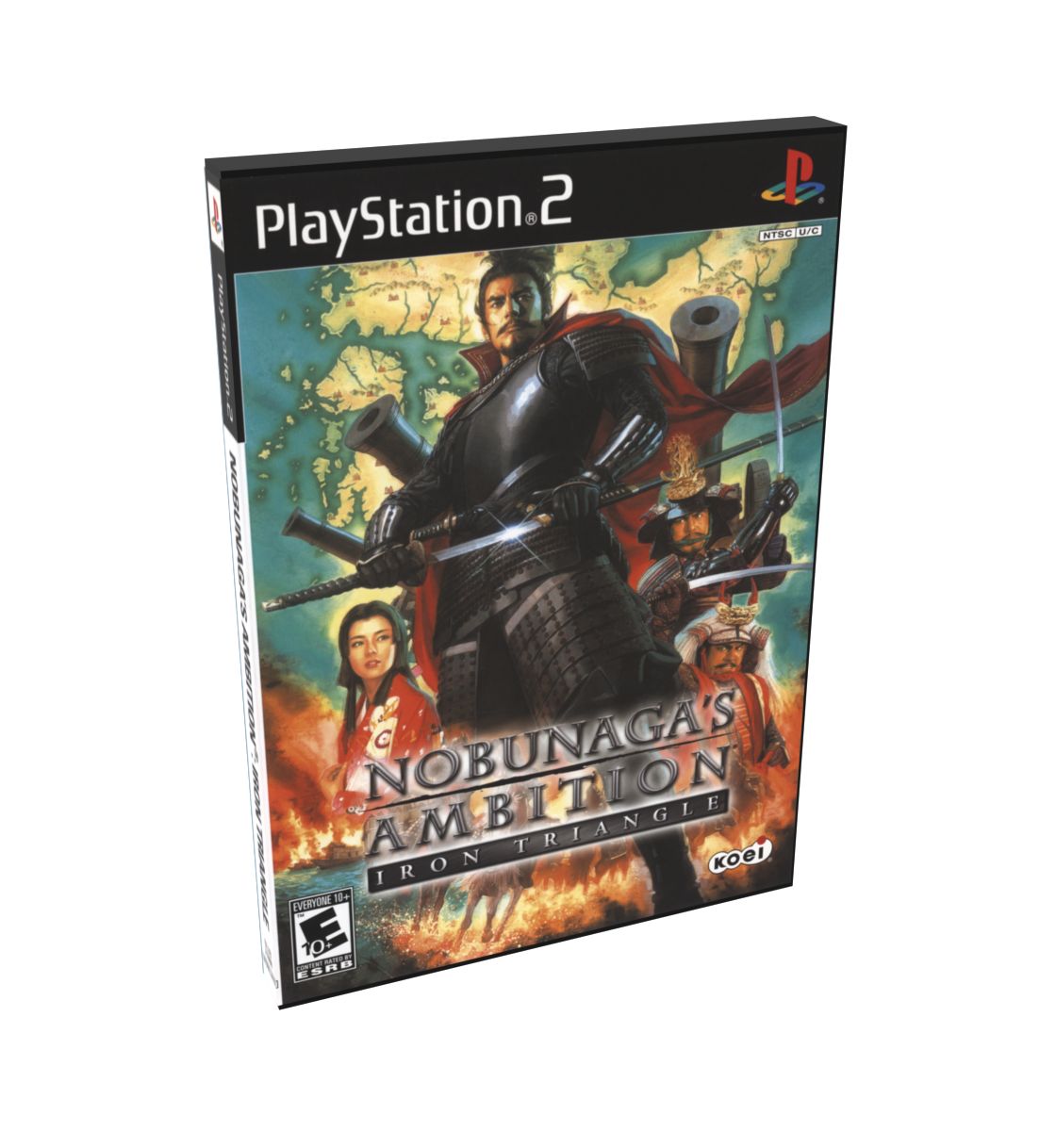 Nobunaga&#39;s Ambition Rise to Power | NTSC | Playstation 2 | PS2 | En | Reproduction Case and Booklet - NO GAME