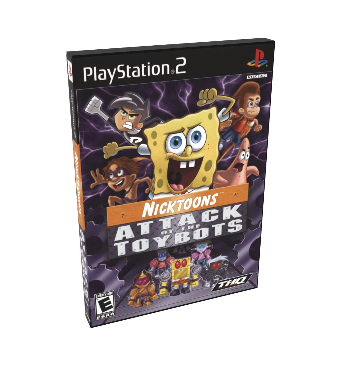 Nicktoons Attack of the Toybots | NTSC | Playstation 2 | PS2 | En | Reproduction Case and Booklet - NO GAME