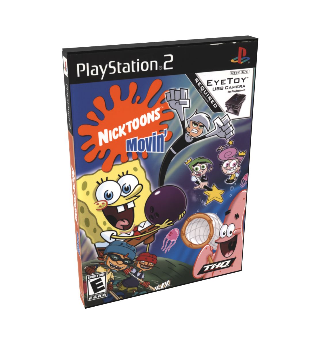 Nicktoons Movin&#39; | NTSC | Playstation 2 | PS2 | En | Reproduction Case and Booklet - NO GAME
