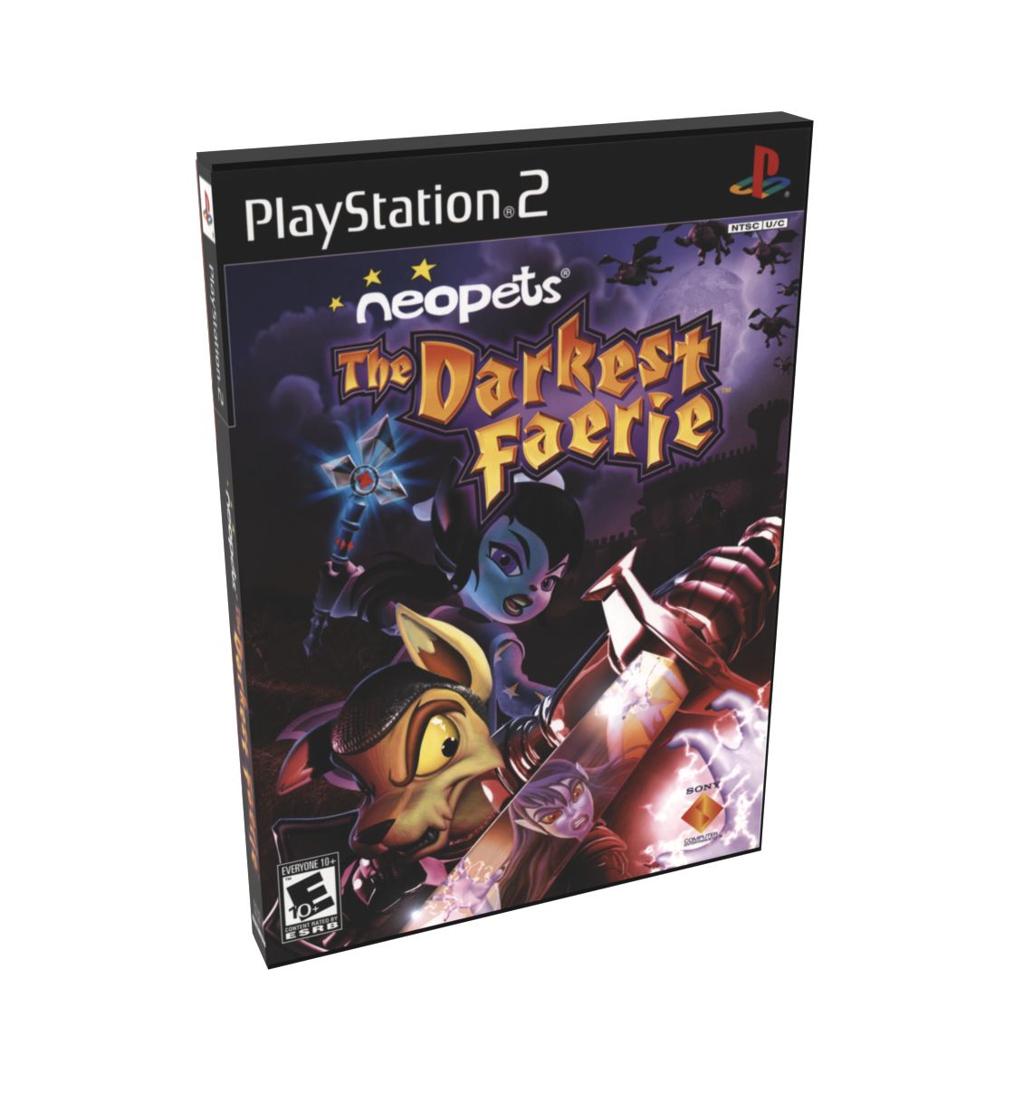 Neopets The Darkest Faerie (Trading Card) | NTSC | Playstation 2 | PS2 | En | Reproduction Case and Booklet - NO GAME