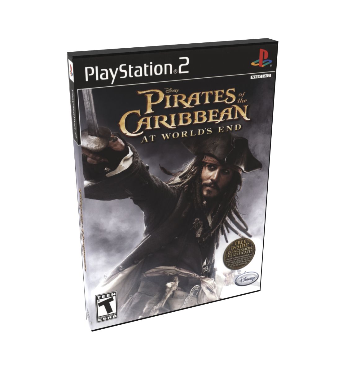 Pirates of the Caribbean At World&#39;s End (Movie2) | NTSC | Playstation 2 | PS2 | En | Reproduction Case and Booklet - NO GAME