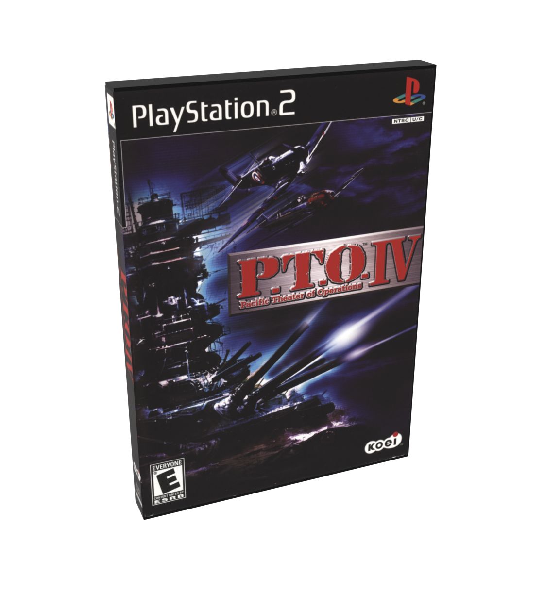 P.T.O. IV Pacific Theater Of Operations | NTSC | Playstation 2 | PS2 | En | Reproduction Case and Booklet - NO GAME