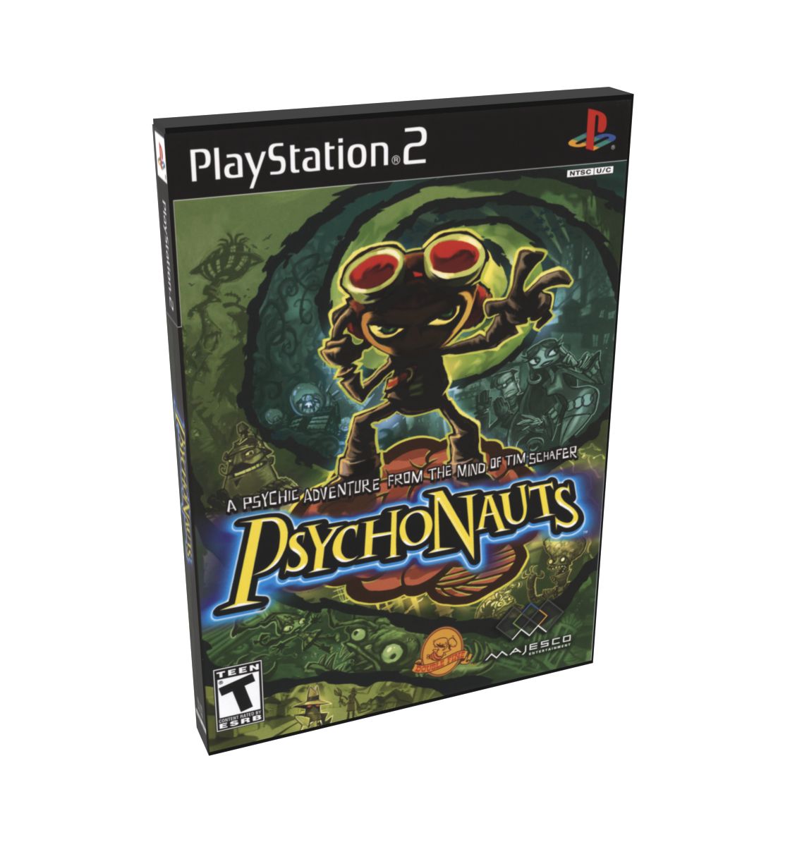 Psychonauts | NTSC | Playstation 2 | PS2 | En | Reproduction Case and Booklet - NO GAME