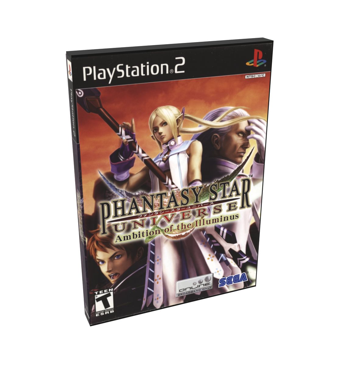 Phantasy Star Universe Ambition of the Illuminus | NTSC | Playstation 2 | PS2 | En | Reproduction Case and Booklet - NO GAME