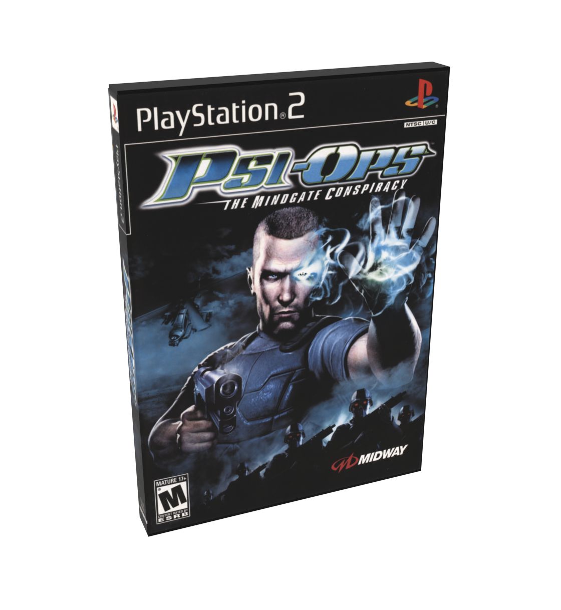 Psi Ops The Mindgate Conspiracy | NTSC | Playstation 2 | PS2 | En | Reproduction Case and Booklet - NO GAME