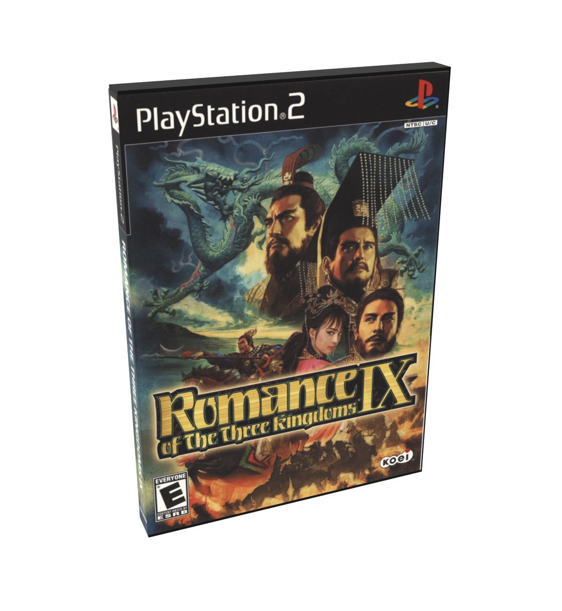 Romance of the Three Kingdoms IX | NTSC | Playstation 2 | PS2 | En | Reproduction Case and Booklet - NO GAME