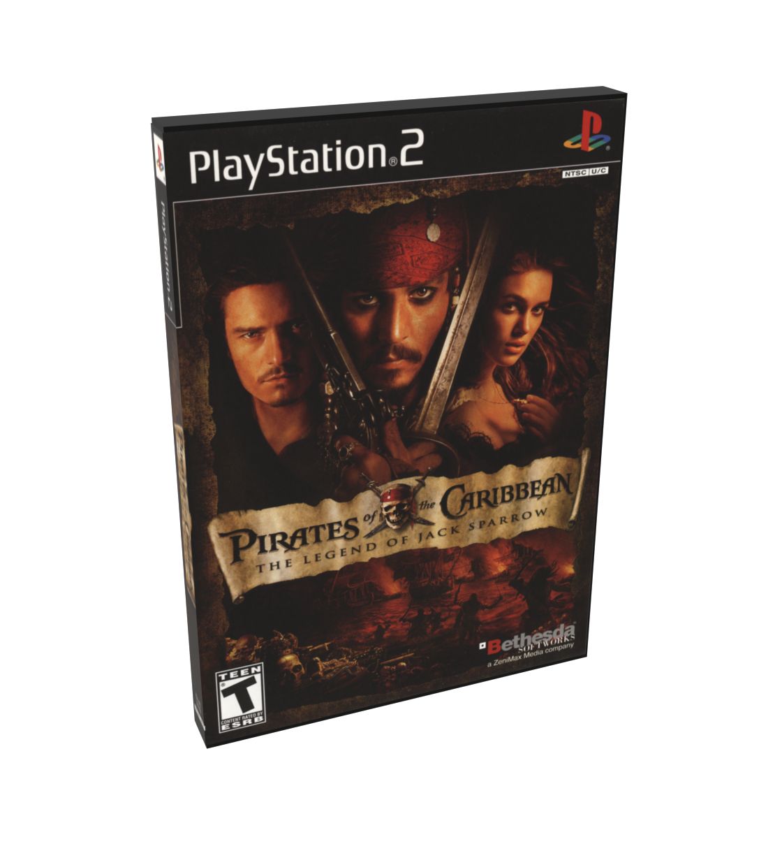 Pirates of the Caribbean The Legend of Jack Sparrow | NTSC | Playstation 2 | PS2 | En | Reproduction Case and Booklet - NO GAME