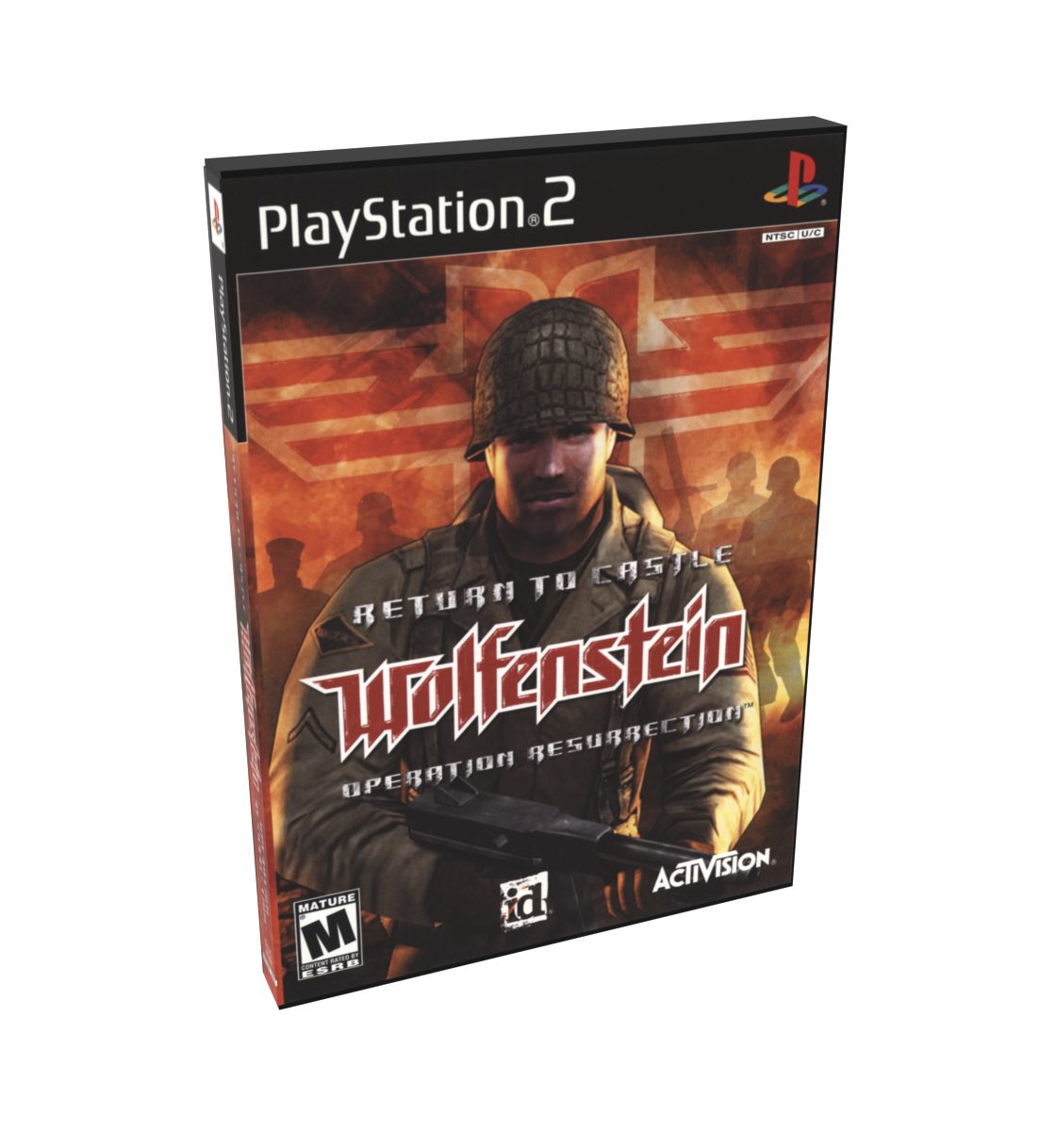 Return to Castle Wolfenstein Operation Resurrection | NTSC | Playstation 2 | PS2 | En | Reproduction Case and Booklet - NO GAME