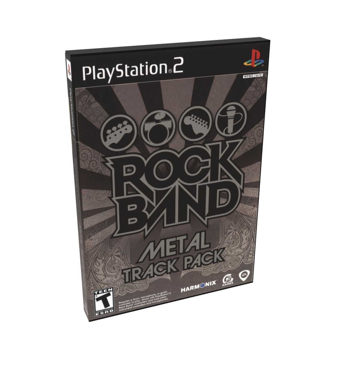Rock Band Track Pack Metal | NTSC | Playstation 2 | PS2 | En | Reproduction Case and Booklet - NO GAME