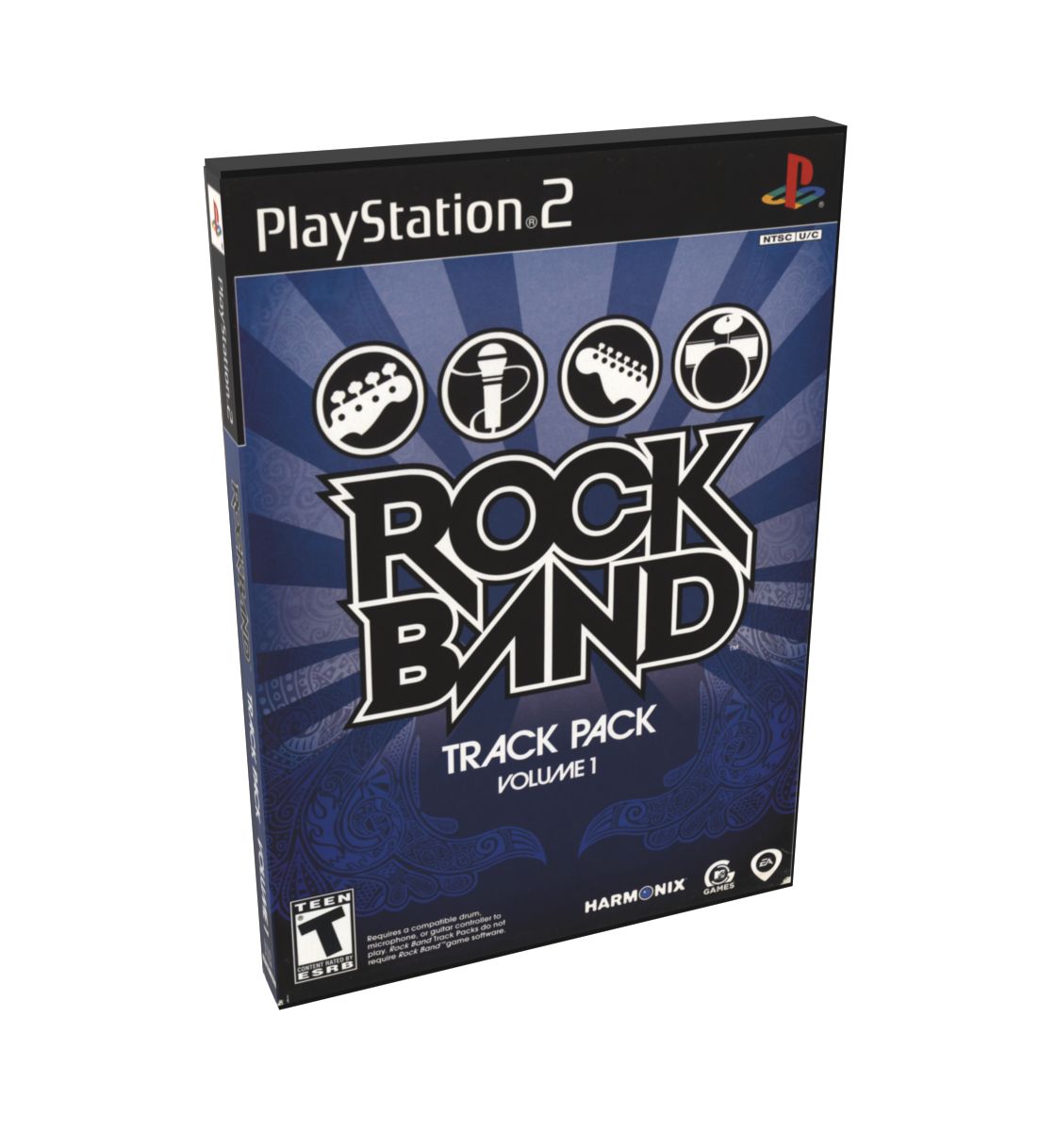 Rock Band Track Pack Volume 1 | NTSC | Playstation 2 | PS2 | En | Reproduction Case and Booklet - NO GAME