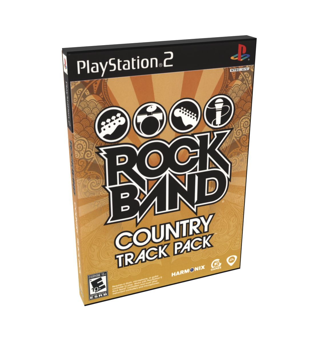 Rock Band Track Pack Country | NTSC | Playstation 2 | PS2 | En | Reproduction Case and Booklet - NO GAME