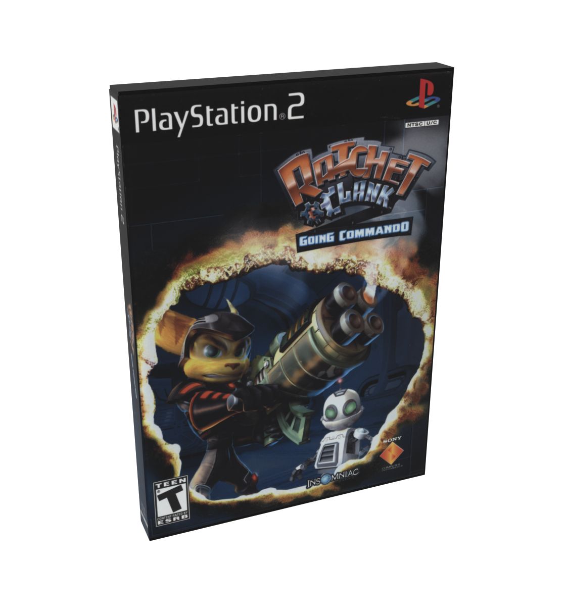 Ratchet &amp; Clank Going Commando | NTSC | Playstation 2 | PS2 | En | Reproduction Case and Booklet - NO GAME