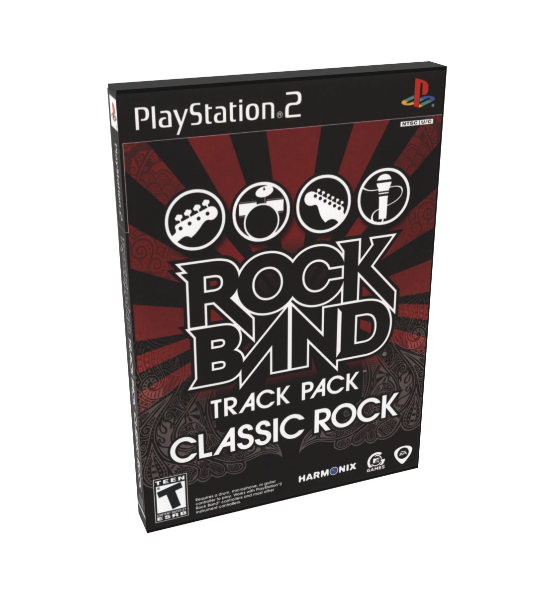 Rock Band Track Pack Classic Rock | NTSC | Playstation 2 | PS2 | En | Reproduction Case and Booklet - NO GAME