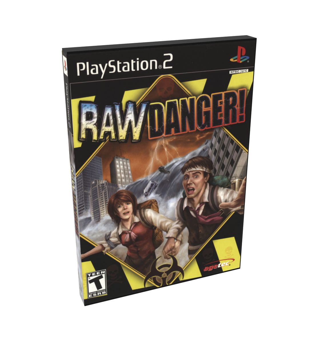 Raw Danger | NTSC | Playstation 2 | PS2 | En | Reproduction Case and Booklet - NO GAME