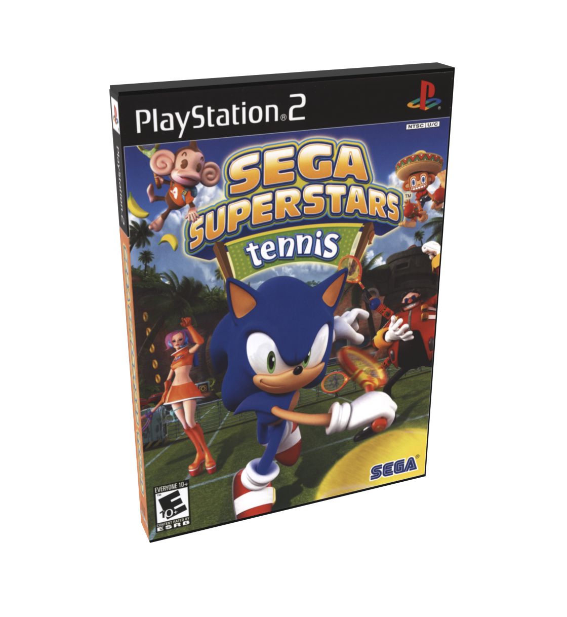 Sega SuperStars Tennis | NTSC | Playstation 2 | PS2 | En | Reproduction Case and Booklet - NO GAME