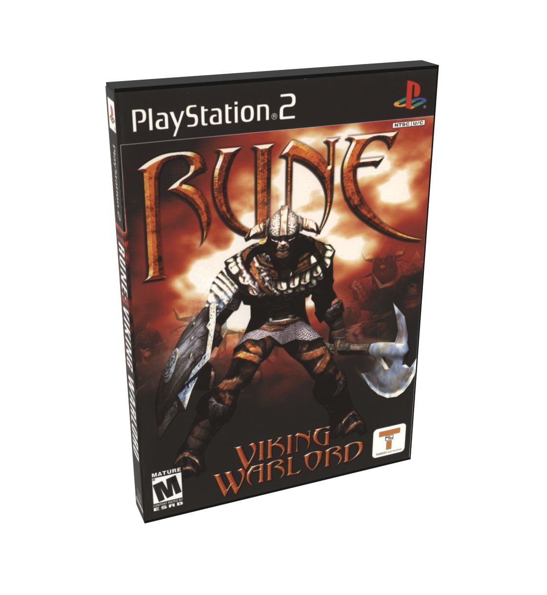 Rune Viking Warlord | NTSC | Playstation 2 | PS2 | En | Reproduction Case and Booklet - NO GAME