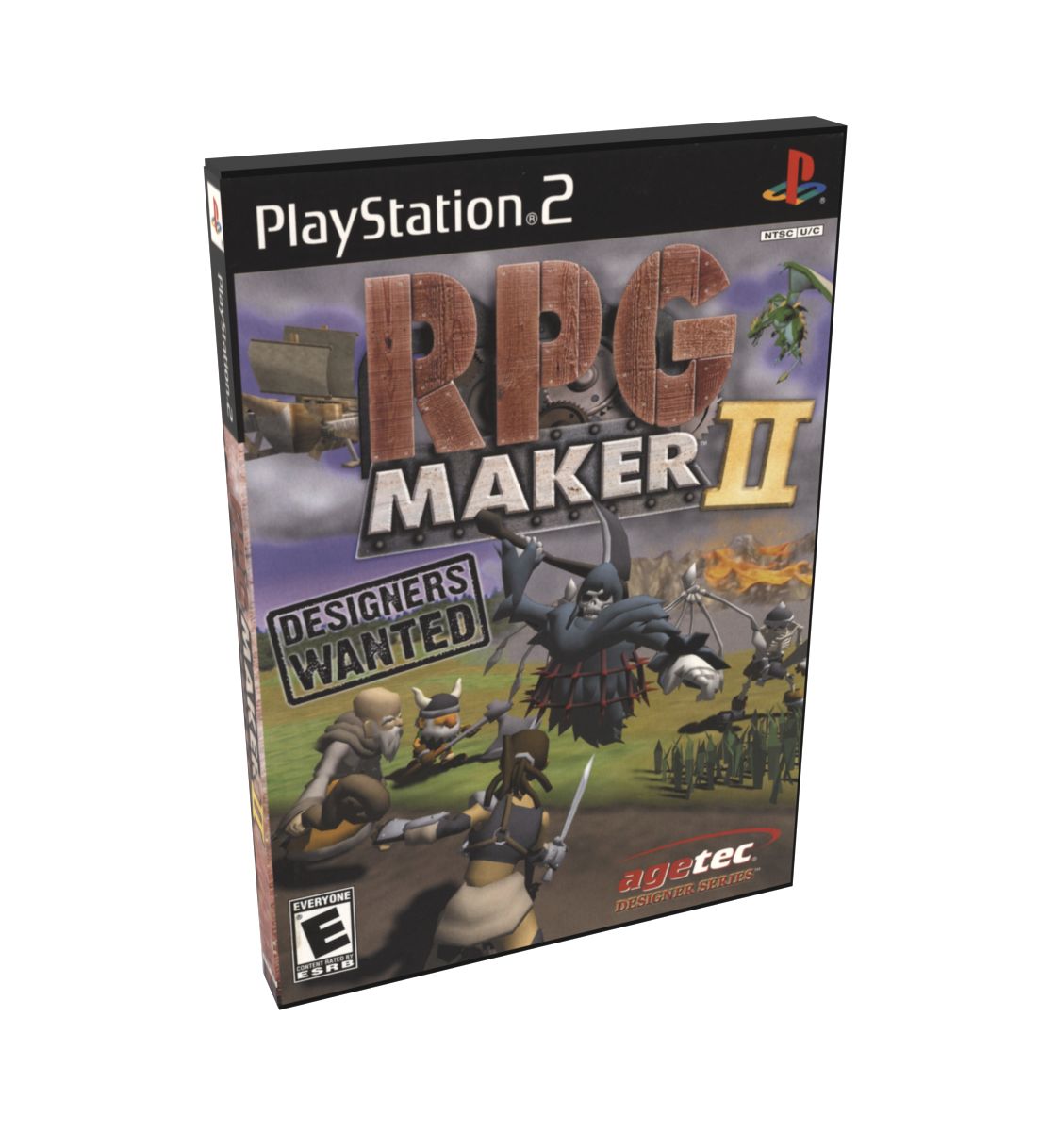 RPG Maker II | NTSC | Playstation 2 | PS2 | En | Reproduction Case and Booklet - NO GAME