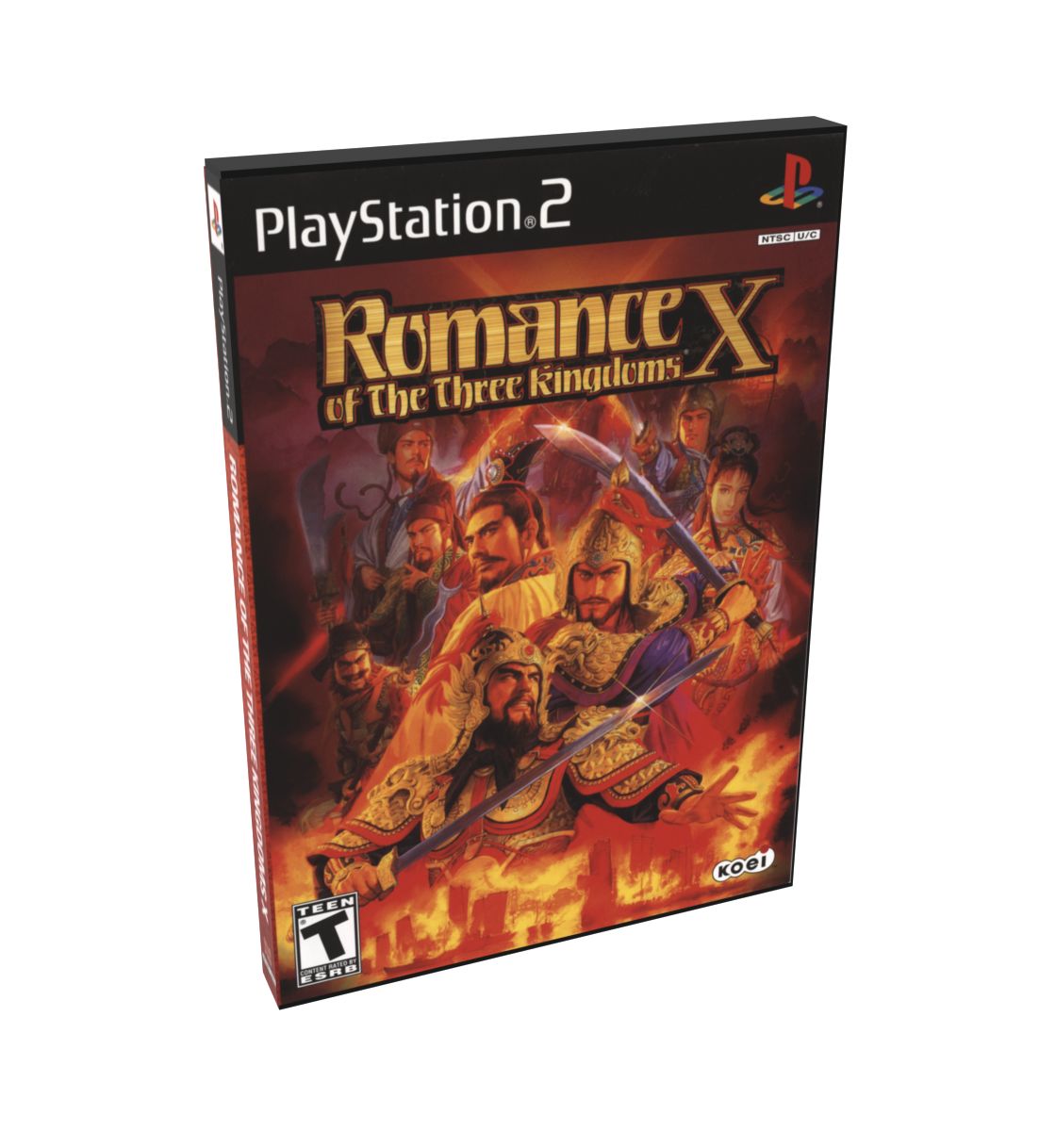 Romance of the Three Kingdoms X | NTSC | Playstation 2 | PS2 | En | Reproduction Case and Booklet - NO GAME