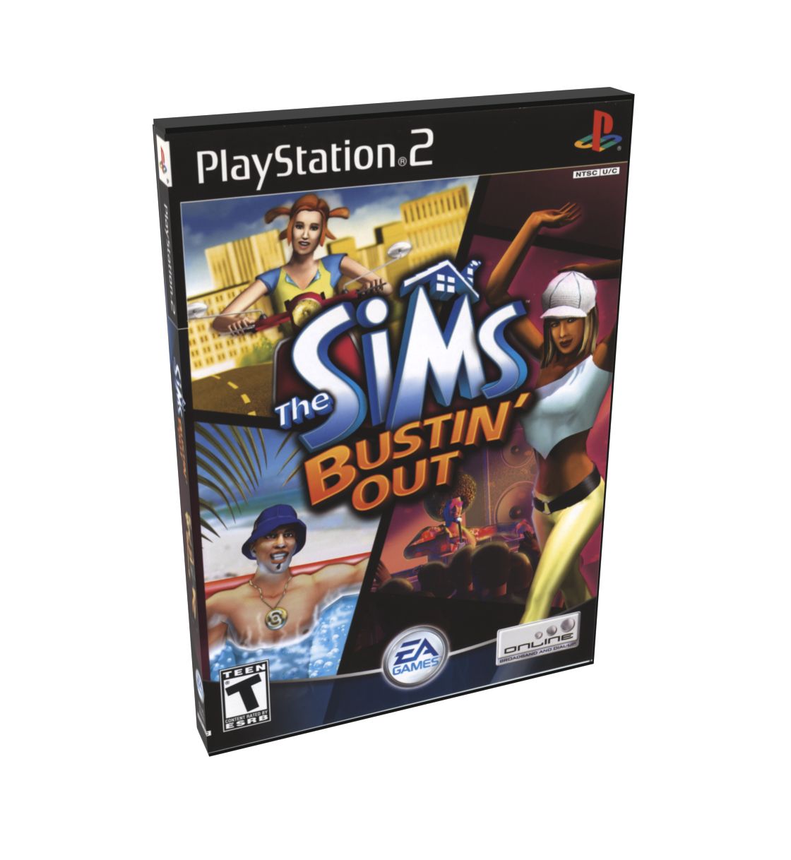 Sims Bustin' Out, The | NTSC | Playstation 2 | PS2 | En | Reproduction Case and Booklet - NO GAME