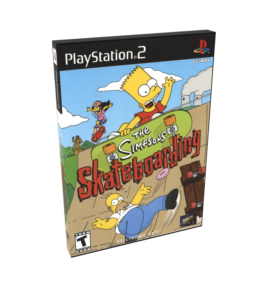 Simpsons, The Skateboarding | NTSC | Playstation 2 | PS2 | En | Reproduction Case and Booklet - NO GAME