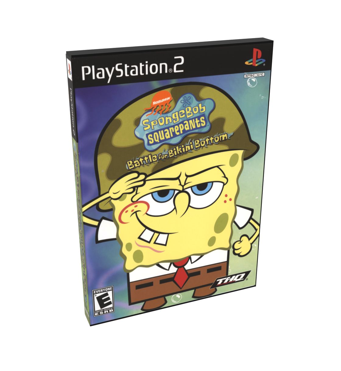 SpongeBob SquarePants The Battle for Bikini Bottom | NTSC | Playstation 2 | PS2 | En | Reproduction Case and Booklet - NO GAME