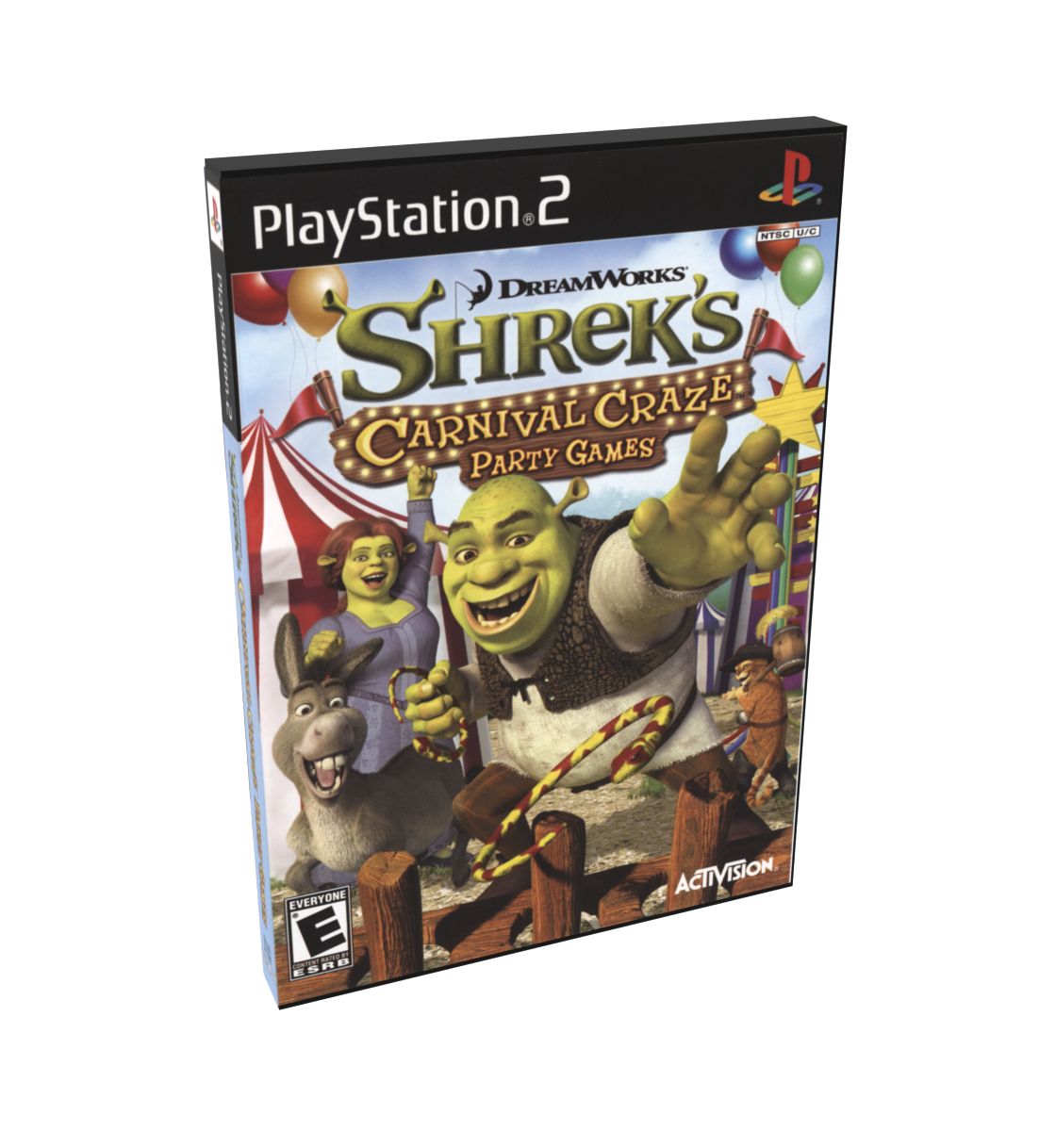 Shrek&#39;s Carnival Craze | NTSC | Playstation 2 | PS2 | En | Reproduction Case and Booklet - NO GAME