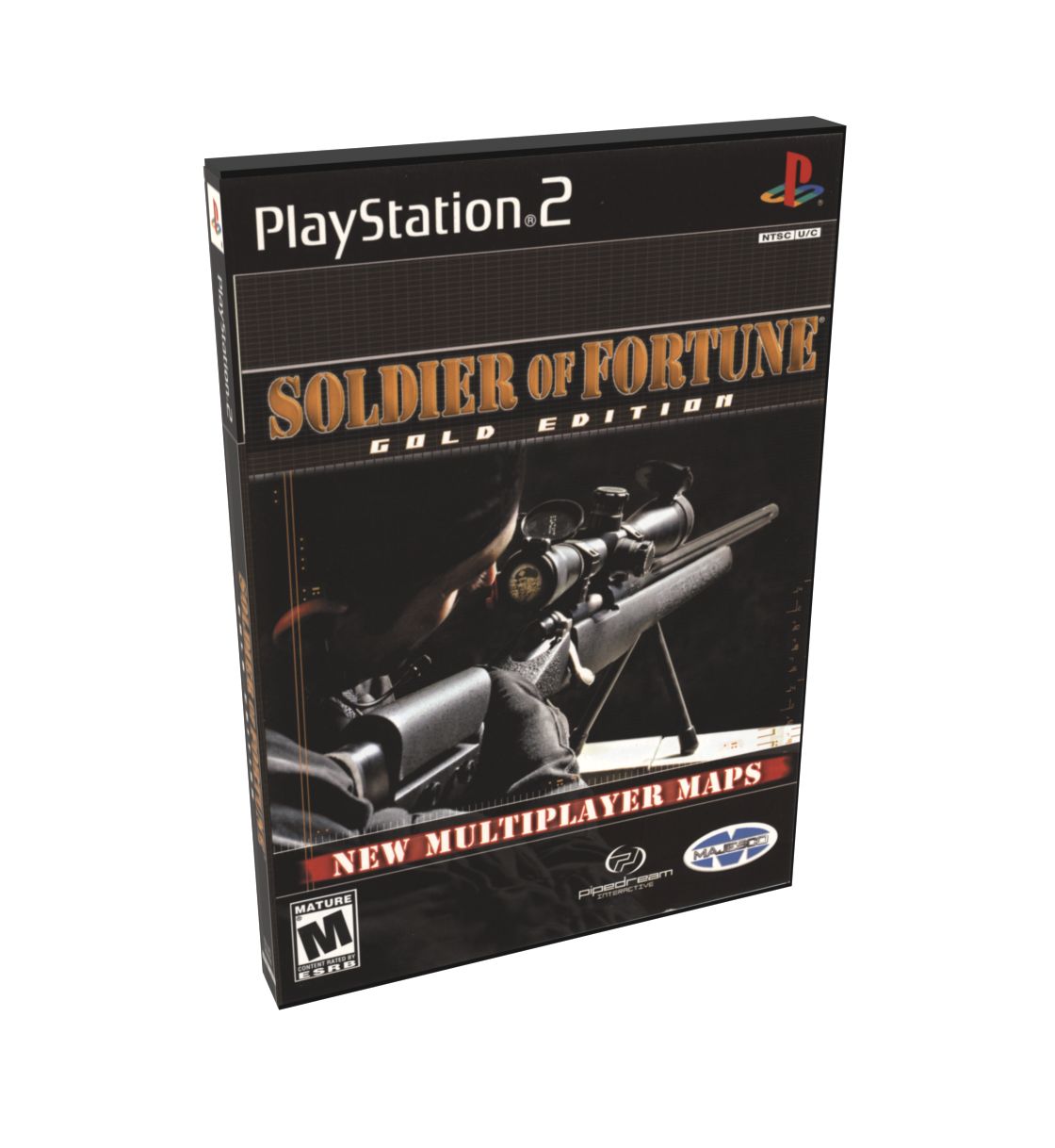Soldier of Fortune Gold Edition | NTSC | Playstation 2 | PS2 | En | Reproduction Case and Booklet - NO GAME