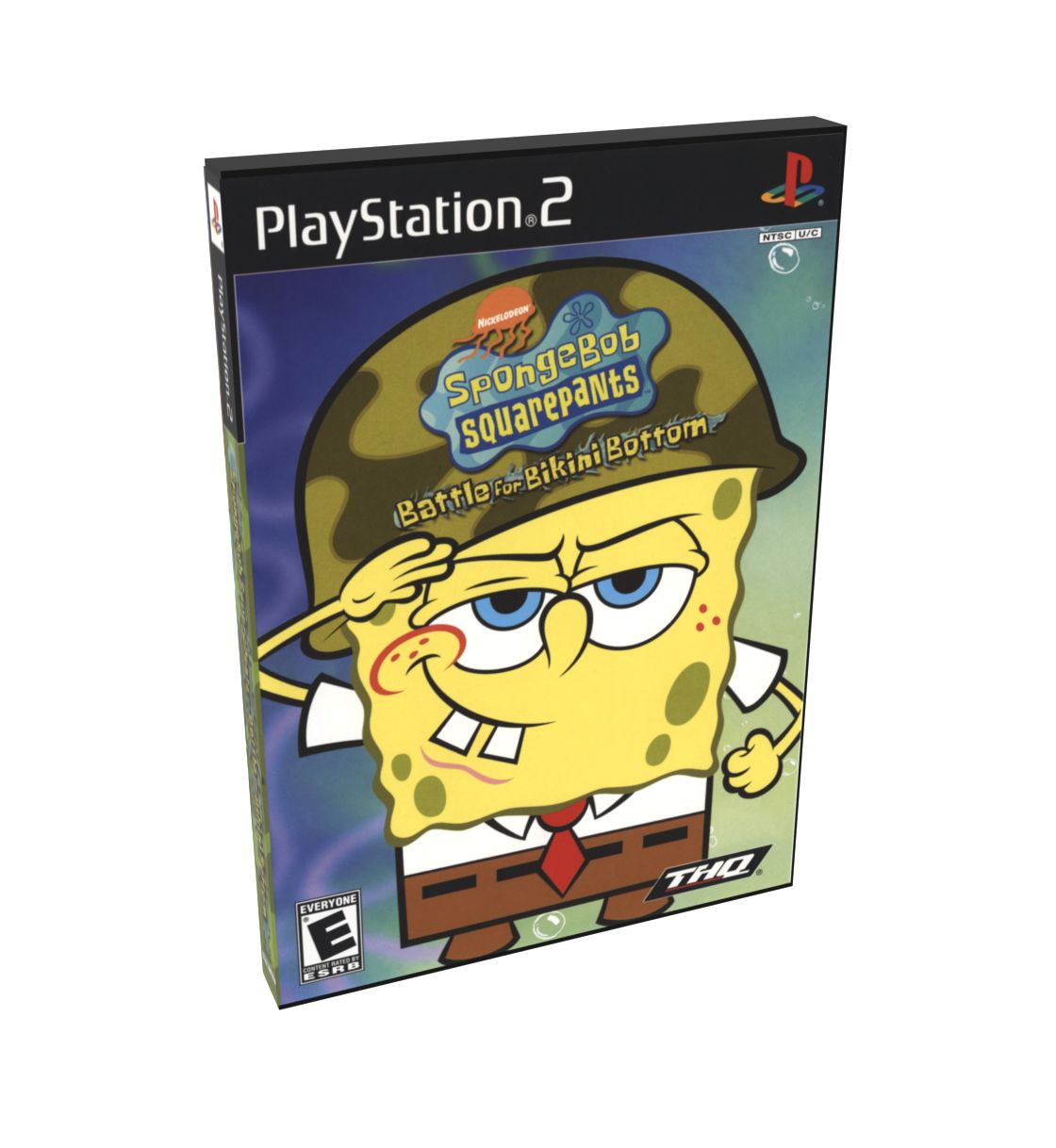 SpongeBob SquarePants The Battle for Bikini Bottom (Spongebob Squarepants Happy Squared Double Pack multi) | NTSC | Playstation 2 | PS2 | En | Reproduction Case and Booklet - NO GAME