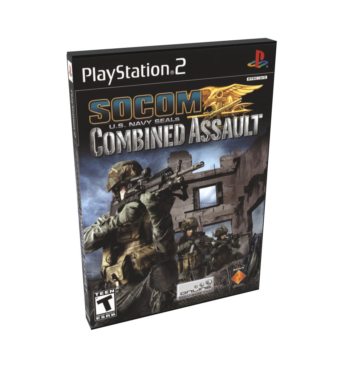 SOCOM U.S. Navy SEALs Combined Assault | NTSC | Playstation 2 | PS2 | En | Reproduction Case and Booklet - NO GAME