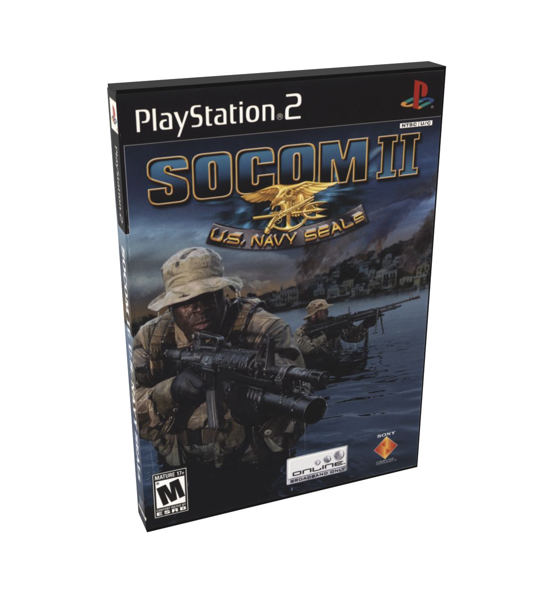 SOCOM U.S. Navy SEALs II | NTSC | Playstation 2 | PS2 | En | Reproduction Case and Booklet - NO GAME