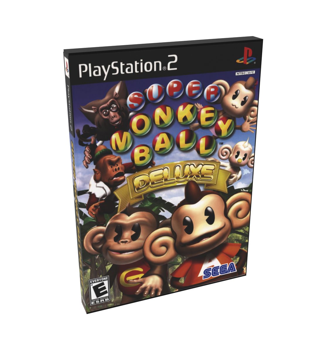 Super Monkey Ball Deluxe | NTSC | Playstation 2 | PS2 | En | Reproduction Case and Booklet - NO GAME