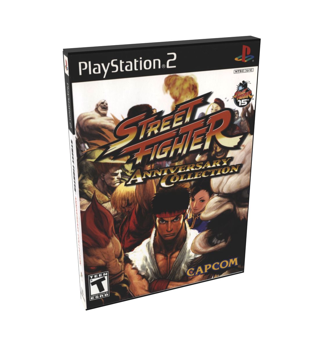 Street Fighter Anniversary Collection | NTSC | Playstation 2 | PS2 | En | Reproduction Case and Booklet - NO GAME