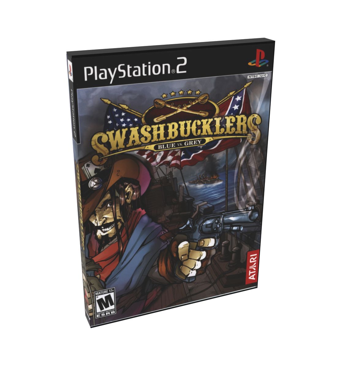 Swashbucklers Blue Vs. Grey | NTSC | Playstation 2 | PS2 | En | Reproduction Case and Booklet - NO GAME