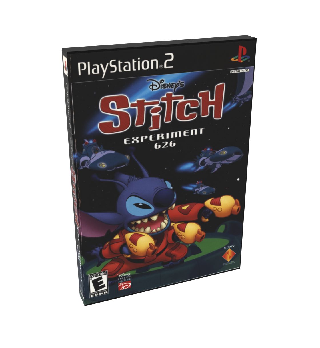 Stitch (Disney&#39;s) Experiment 626 | NTSC | Playstation 2 | PS2 | En | Reproduction Case and Booklet - NO GAME