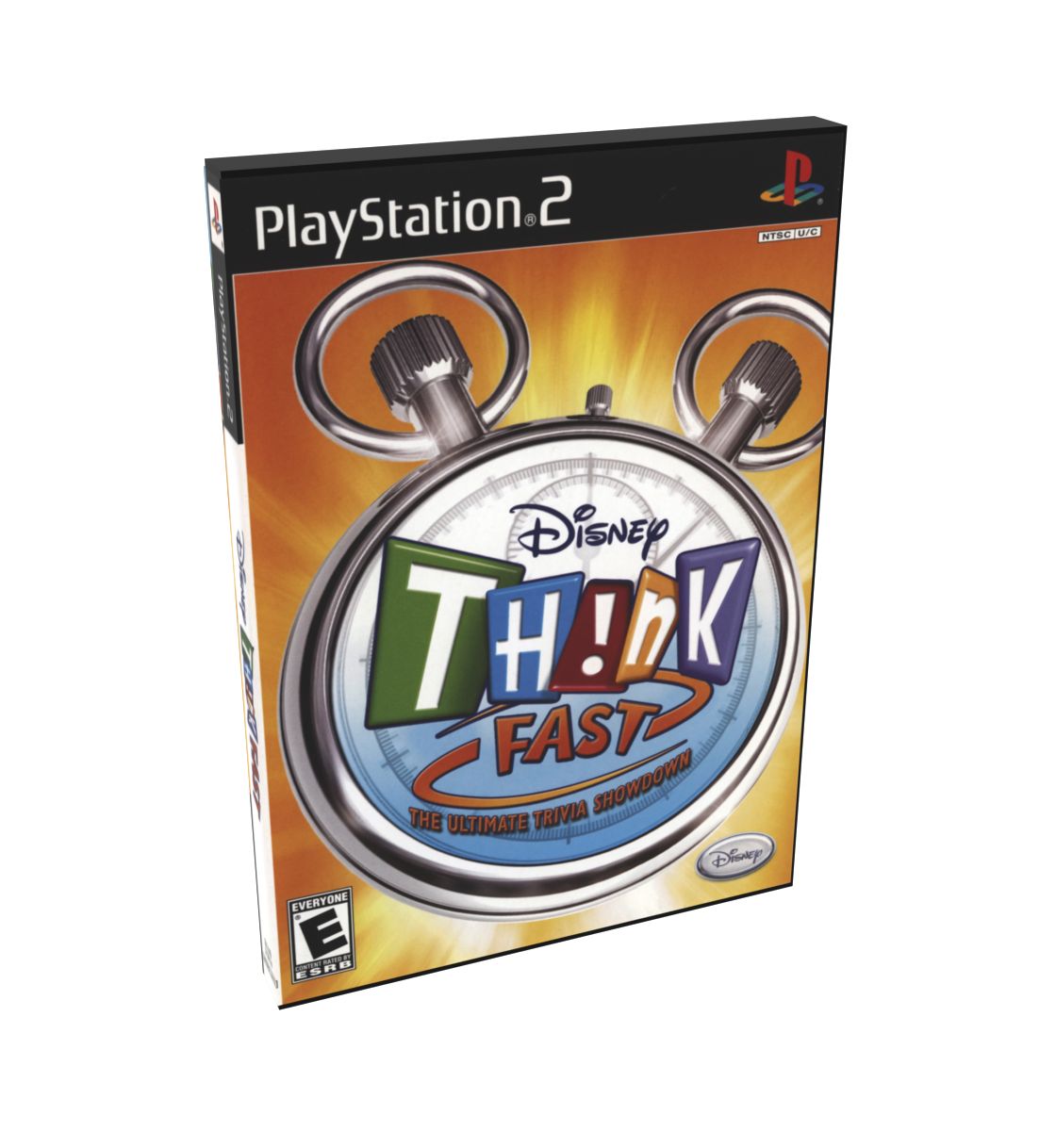 Th!nk Fast (Disney) | NTSC | Playstation 2 | PS2 | En | Reproduction Case and Booklet - NO GAME