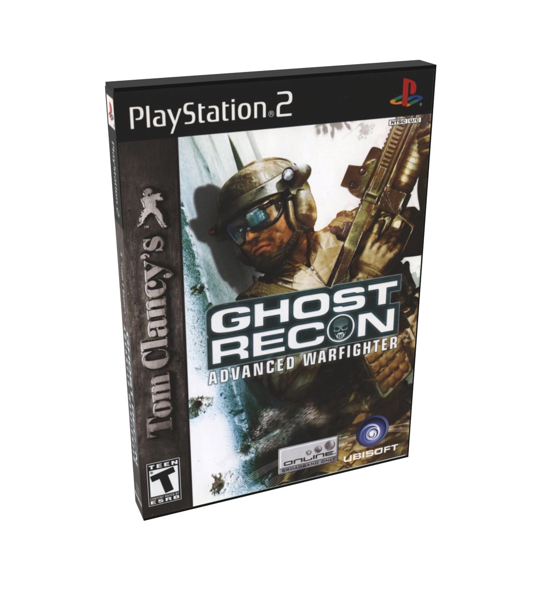 Tom Clancy&#39;s Ghost Recon Advanced Warfighter | NTSC | Playstation 2 | PS2 | En | Reproduction Case and Booklet - NO GAME