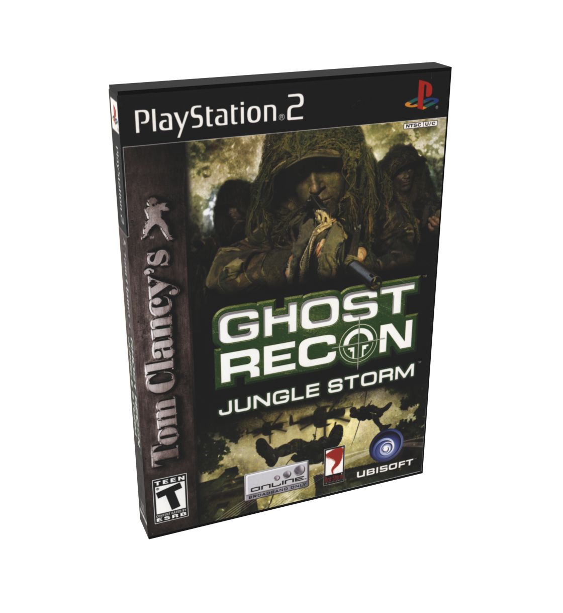 Tom Clancy&#39;s Ghost Recon Jungle Storm | NTSC | Playstation 2 | PS2 | En | Reproduction Case and Booklet - NO GAME