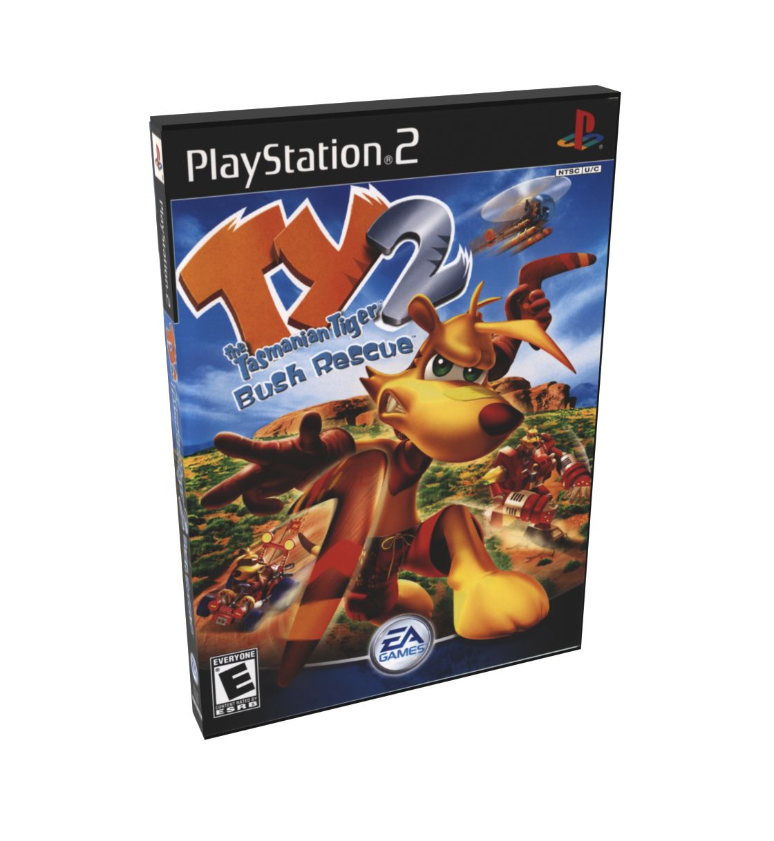 Ty the Tasmanian Tiger 2 Bush Rescue | NTSC | Playstation 2 | PS2 | En | Reproduction Case and Booklet - NO GAME