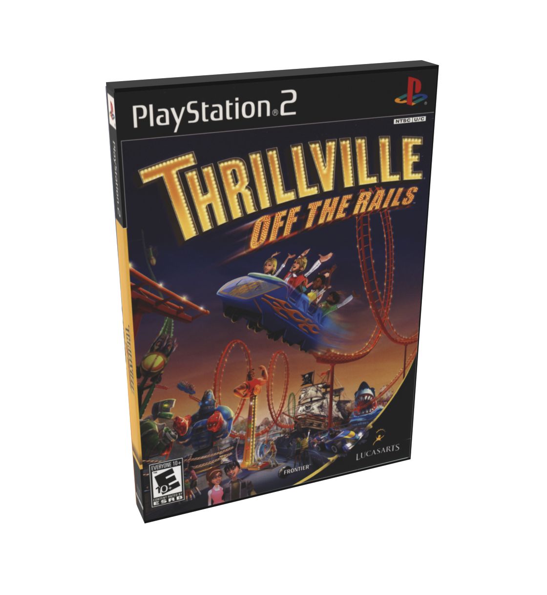 Thrillville Off the Rails | NTSC | Playstation 2 | PS2 | En | Reproduction Case and Booklet - NO GAME
