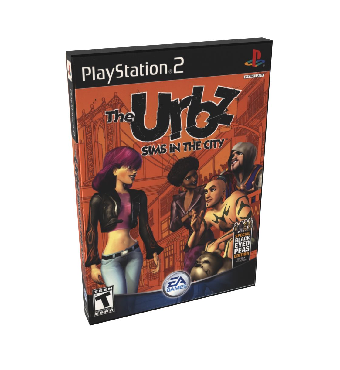 Urbz, The Sims in the City (Black Eyed Peas) | NTSC | Playstation 2 | PS2 | En | Reproduction Case and Booklet - NO GAME