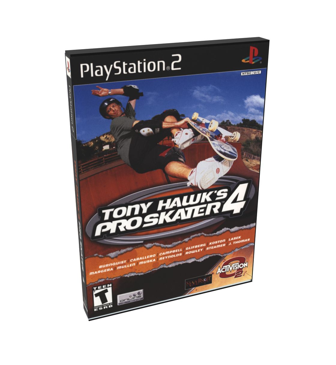 Tony Hawk&#39;s Pro Skater 4 | NTSC | Playstation 2 | PS2 | En | Reproduction Case and Booklet - NO GAME