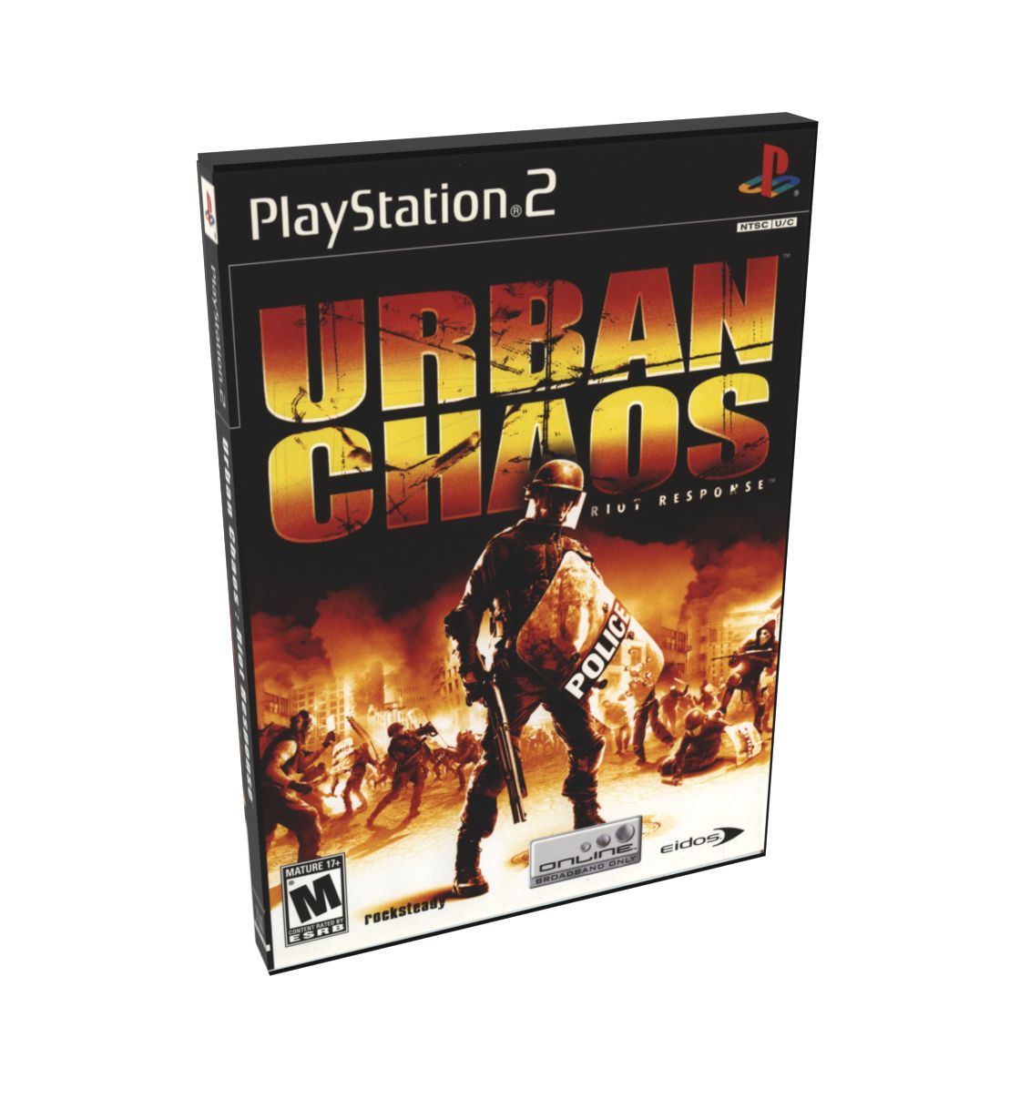 Urban Chaos Riot Response | NTSC | Playstation 2 | PS2 | En | Reproduction Case and Booklet - NO GAME