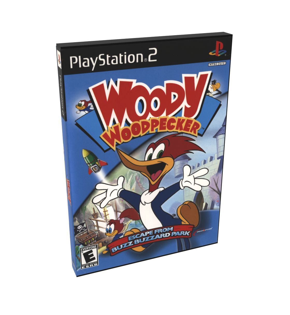 Woody Woodpecker Escape from Buzz Buzzard Park | NTSC | Playstation 2 | PS2 | En | Reproduction Case and Booklet - NO GAME