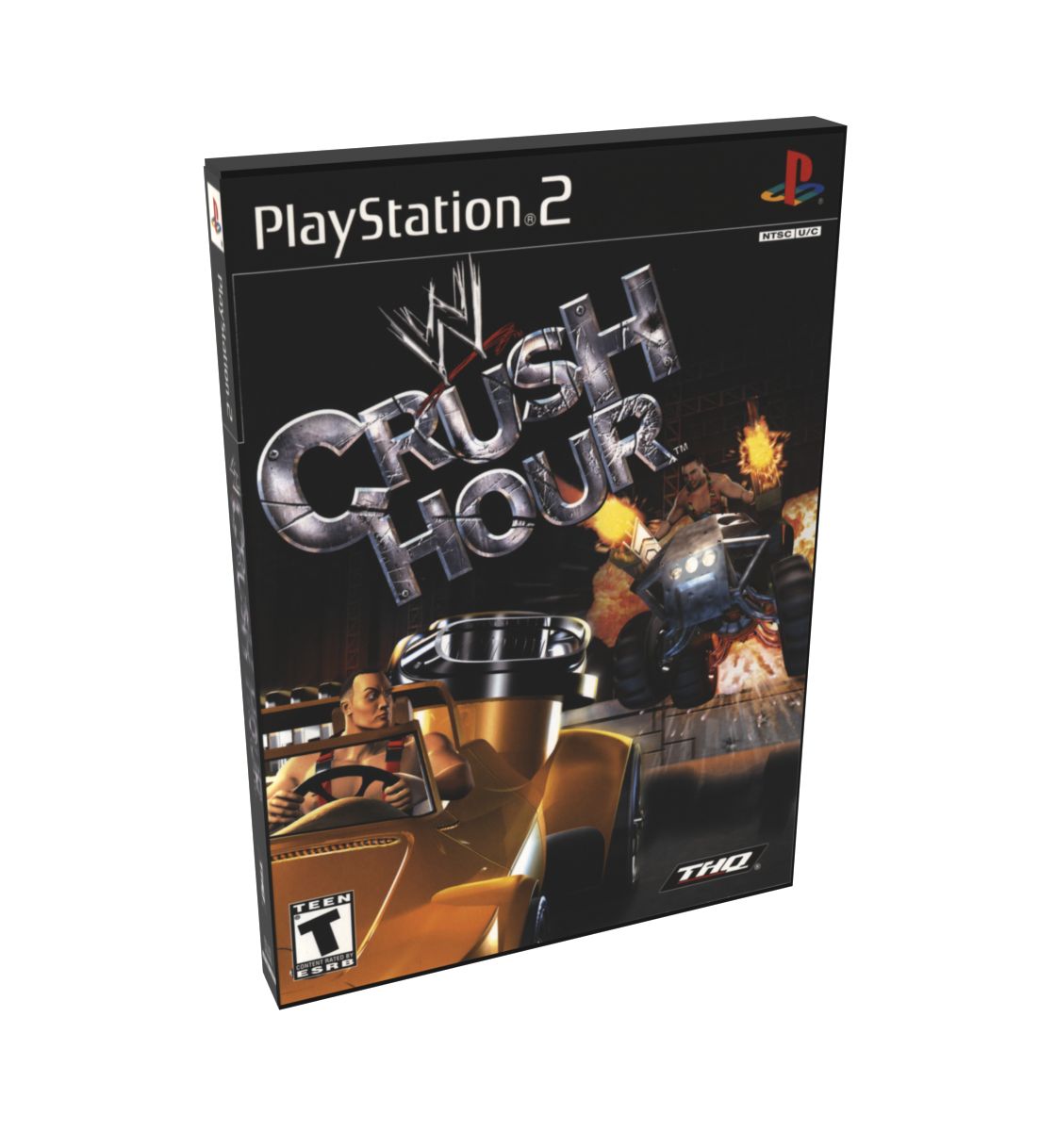 WWE Crush Hour | NTSC | Playstation 2 | PS2 | En | Reproduction Case and Booklet - NO GAME